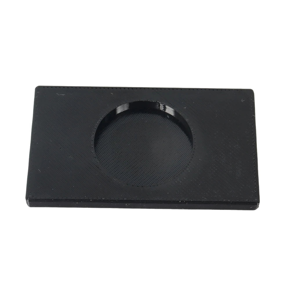 4pcs Magnetic License Plate Holder Set with Fixed Plate and Screws, Universal RV Trailer, Black