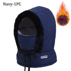 Cold Weather Thermal Balaclava Scarf Winter Windproof Hood Hat Plush Neck Warmer Ski Face Mask for Outdoor Activities