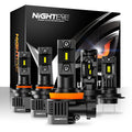 NIGHTEYE H7 LED Bulbs Canbus 35000LM Led h4 H11 H8 H9 9005 HB3 9006 HB4 Car Lights 80W 6500K White Mini Size Car Headlight Bulbs