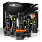 NIGHTEYE H7 LED Bulbs Canbus 35000LM Led h4 H11 H8 H9 9005 HB3 9006 HB4 Car Lights 80W 6500K White Mini Size Car Headlight Bulbs