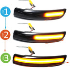 2x LED Dynamic Side Mirror Blinker Light Turn Signal Lamps for Ford Kuga Ecosport C-Max Focus MK3 Car Exterior Accessories