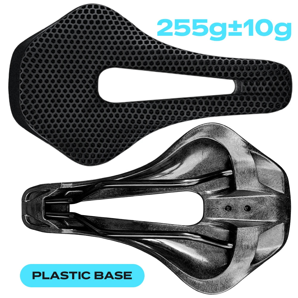 RYET Full Carbon 3D Printed Saddle Ultralight Hollow Comfortable Breathable MTB Road Racing Bike Cycling Seat Bicycle Accessory