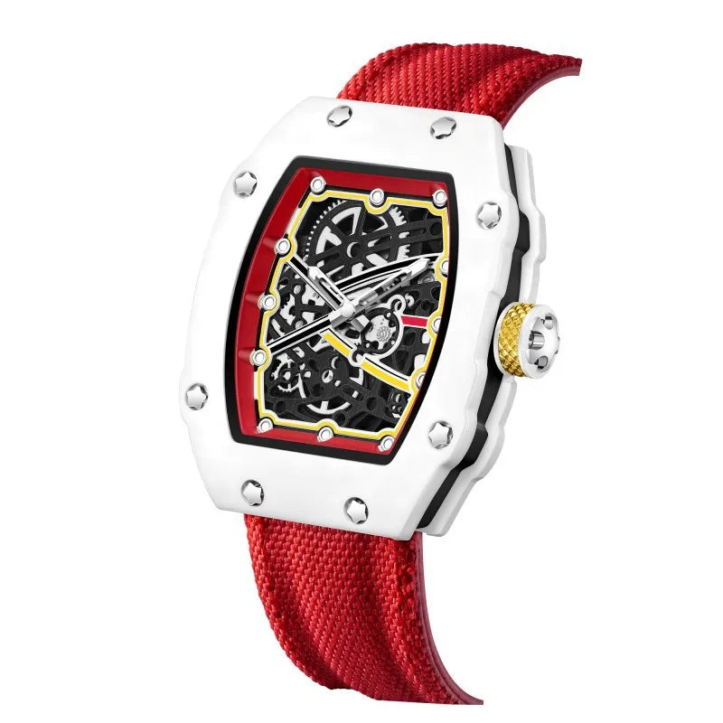 New Ultra-Thin Barrel-Shaped Quartz Fashion Men's Watch Stylish Timepiece for Men