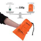 3 In 1 Outdoor Raincoat Hooded Sleeve Long Waterproof Rain Poncho Motorcycle Rain Cover Camping Hiking Travel Rainwear Tent