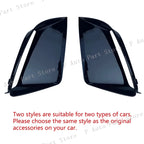 For Audi RS7 2009-2018 RS6 2011-2018 Car Front Bumper Fog Light Lamp Trim Molding Black Cover Frame Shell Cap Hood Lid