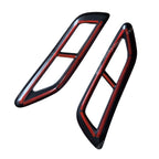 2PCS Gloss Black Exhaust Tail Pipe Cover for VW Tiguan MK2 R Line Facelift 2020-2024 Rear Bumper Muffler Trim Accessory