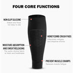 Ski Shin Guard Sleeves Pair, EVA Padded Anti‑Shin Bang Boot Bite Relief, Impact‑Absorbing Calf Protector for Skiing Snowboarding