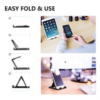 Table Phone Holder Bracket Adjustable Desktop Stand For Ipad IPhone Samsung Xiaomi Folding Universal Mobile Phone Stand