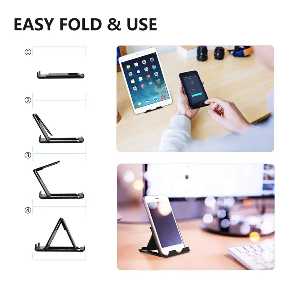 Table Phone Holder Bracket Adjustable Desktop Stand For Ipad IPhone Samsung Xiaomi Folding Universal Mobile Phone Stand