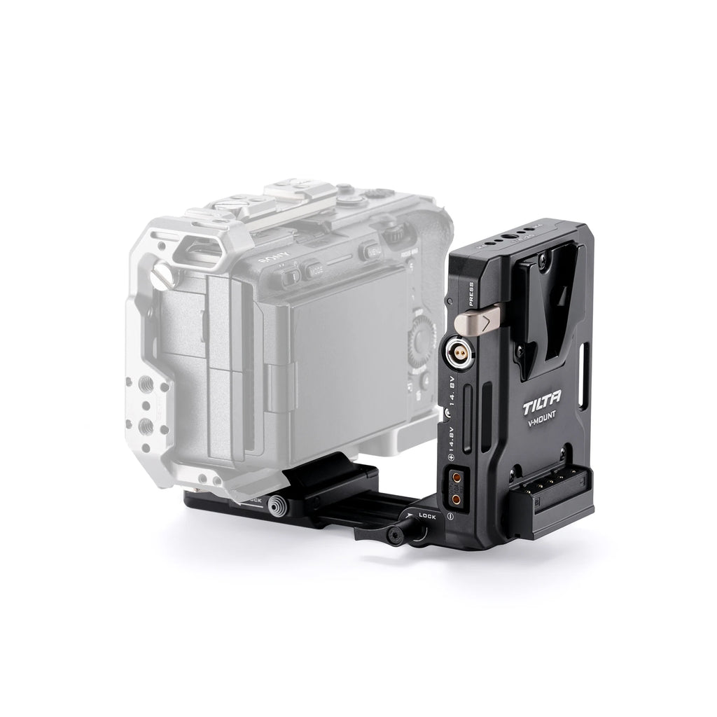TILTA Mini PD V Mount Battery Plate Black TA-BTP4-V-B with USB-C P-Tap and 2-Pin Lemo