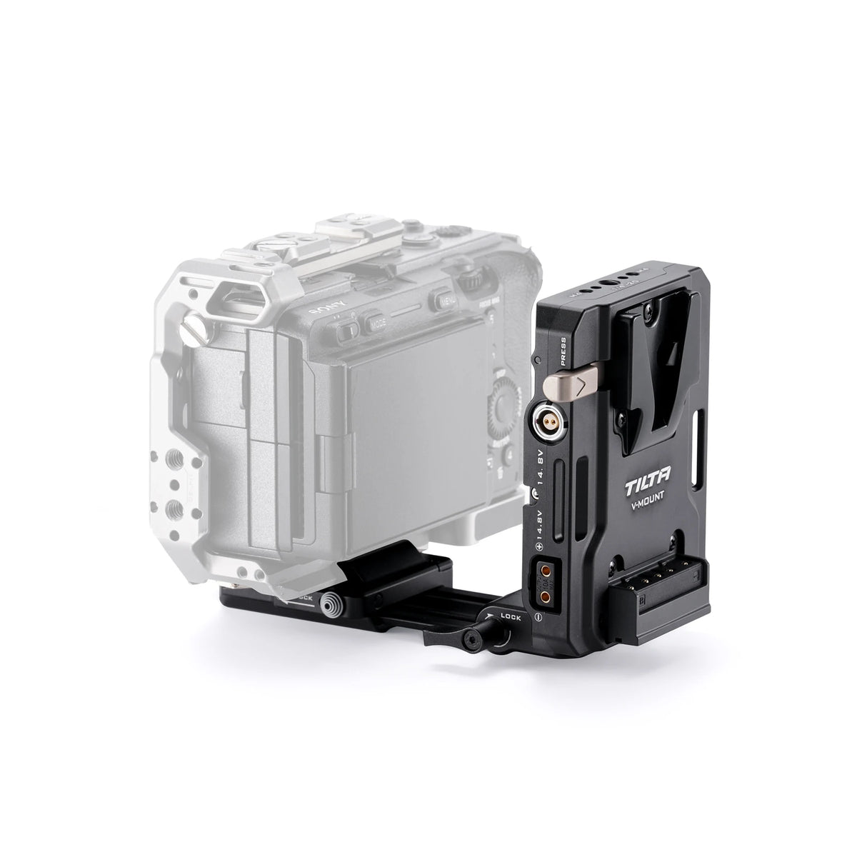 TILTA Mini PD V Mount Battery Plate Black TA-BTP4-V-B with USB-C P-Tap and 2-Pin Lemo