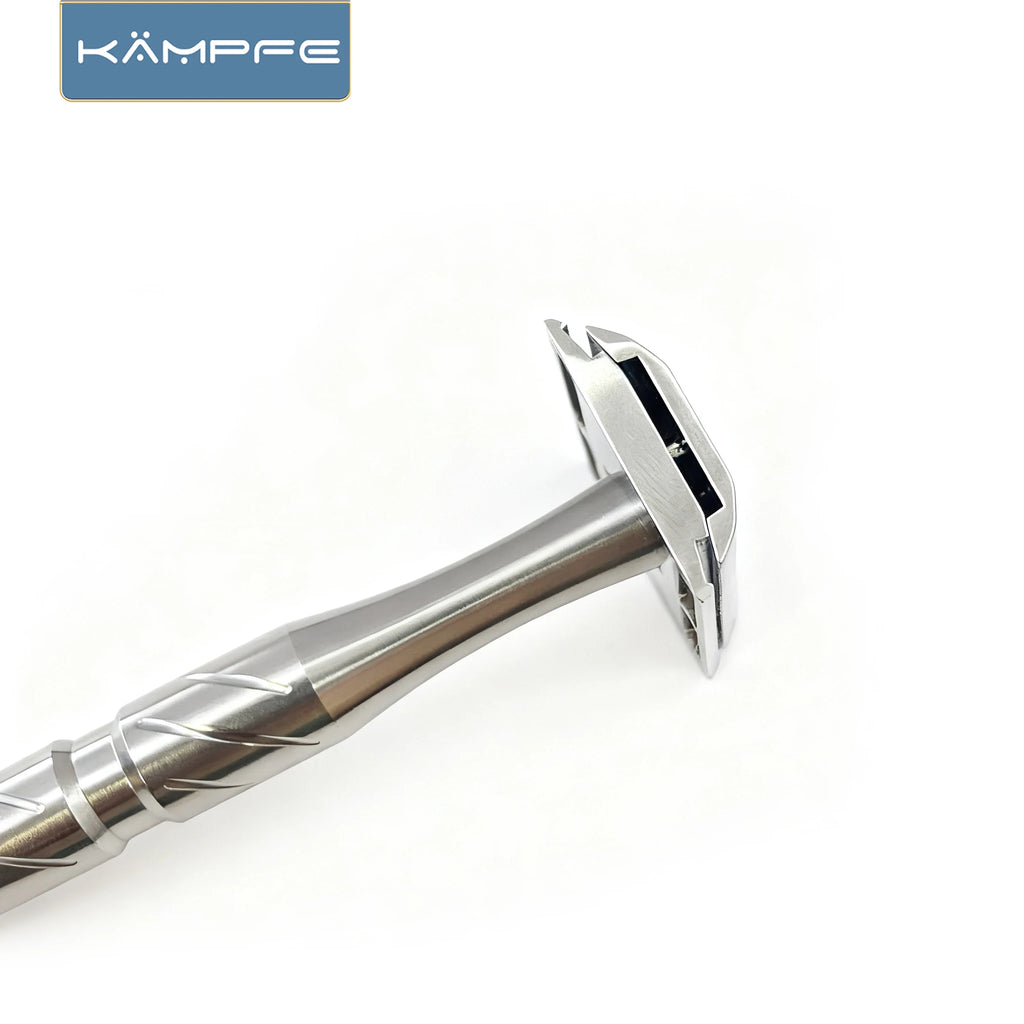 KAMPFE Manual Safety CNC - Processed Stainless Steel for Wet Shaving sensitive skin