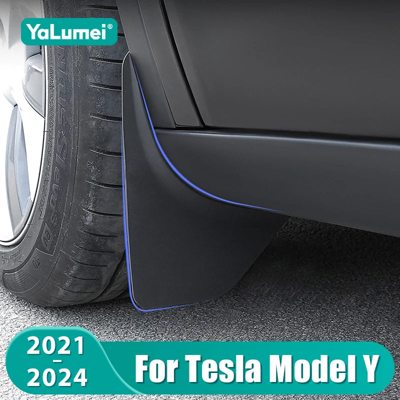For Tesla Model Y 2021 2022 2023 2024 Car Mud Flaps Front Rear Wheels Mudguards Fender Accessories