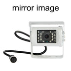 DIYKIT 4PIN RCA HD CCD IR Night Vision Car Rear View Reversing Parking Camera for Truck Van Bus Lorry White