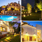 3000K/6000K/RGB Outdoor Solar LED Light IP65 Garden Landscape Pathway Wall Lamp for Tree Decor Yard Street Solar Spotlight