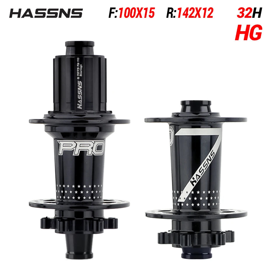 HASSNS PRO7 HG/XD/MS  Bicycle Hub 24/32Holes J-Bend Spokes THRU Axle 12X142/148MM   Sealed Bearing for  Mountain Bike Freehub