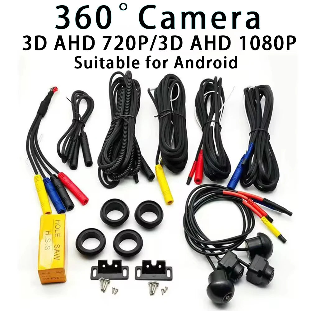 Car 360° panoramic system camera for Android multimedia screen, Android multimedia system with 360APP function
