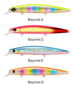 TSURINOYA 4PCS Ultra Long Casting Saltwater Sinking Minnow Sea Fishing Lure BAYONET 135mm 26.4g Seabass Mackerel Hard Bait