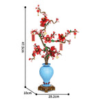 Flower Bouquet Plum Blossom Peach Blossom Narcissus Bonsai Potted Plant Building Blocks Model Home Decoration Toy For Kids Gift﻿