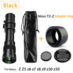 Lightdow 420-800mm f/8.3-f16 Manual Telephoto Zoom Lens for Canon EOS R1 80D T3 T4 T5i T6 Nikon Sony Olympus Pentax DSLR Cameras
