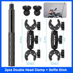 For Insta360 x2 x3 x4 x5 Motorcycle Bike Mount Selfie Stick for Insta 360 x2 x3 x4 x5 Moto Monopod Handlebar Accessories Kit