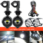 Auxiliary Lights LED Spot Driving Fog Lights for R1200GS F800GS K1600 Universal Motorcycle 40W 6000K Fog Lamps