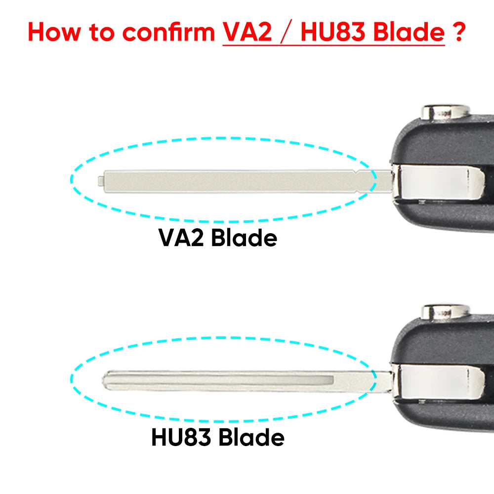 KEYYOU 434MHz FSK ID46-pcf7941 Car Remote Key for Peugeot 208 2008 301 308 5008 508 VA2 Blade HU83 Blade