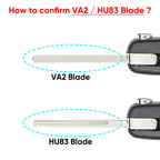 KEYYOU 434MHz FSK ID46-pcf7941 Car Remote Key for Peugeot 208 2008 301 308 5008 508 VA2 Blade HU83 Blade