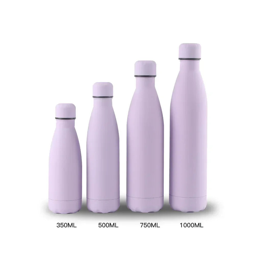 500/750/1000ml Double-Wall Insulated Vacuum Flask Stainless Steel Thermos  BPA Free for Outdoors Sport Water Bottle