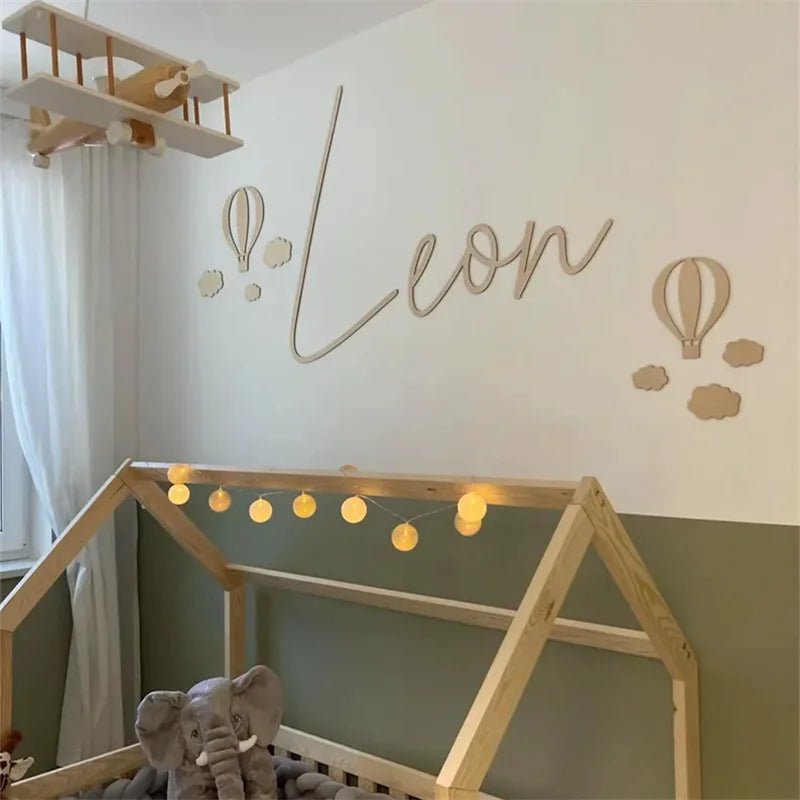 13Pcs Ins Wooden Hot Air Balloon Cloud Star Set Wall Stickers Home Decoration Background Wooden Wall Stickers Holiday Decoration Wall Crafts Cute Wooden Balloon Wall Stickers for Boys and Girls' Rooms Homestay Coffee Bar Decorative Wall Decorations