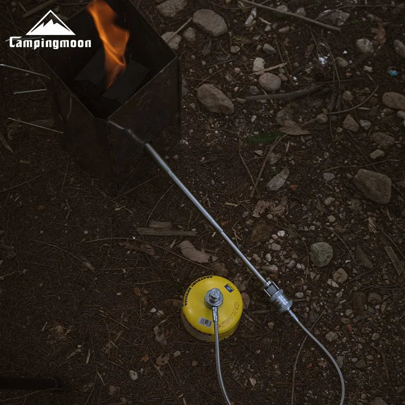 CAMPINGMOON XD-6-NE Torch Spray Gun Outdoor Camping Picnic Fire Making Barbecue Point Carbon Stainless Steel Spray Gun