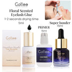 Gollee 0.5-1s Dry Eyelashes Extension Glue 15ml Eyelash Cleansing Primer Lasting Professional Lash Extension Primer Super Bonder
