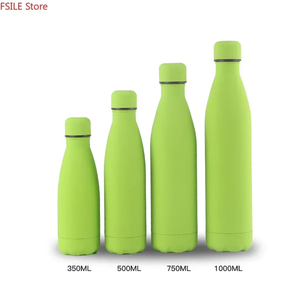 500/750/1000ml Double-Wall Insulated Vacuum Flask Stainless Steel Thermos  BPA Free for Outdoors Sport Water Bottle