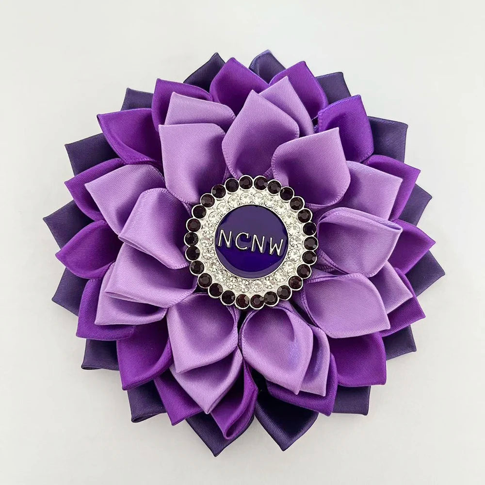 Gradient Violet Corsage Sisterhood NCNW Brooch