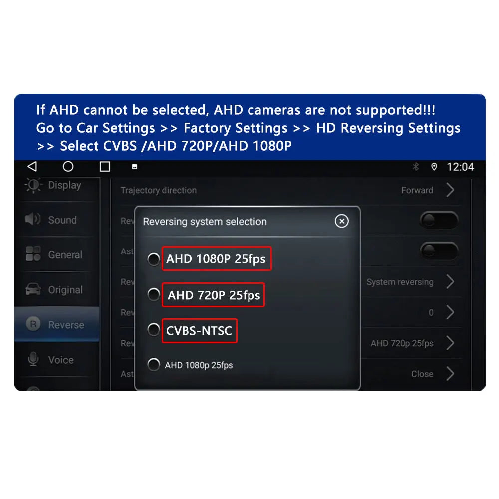 QMKJ AHD 1080P/720P Dynamic Trajectory Rear View Camera HD Night Vision Reversing Camera Waterproof For Andriod Player Monitor