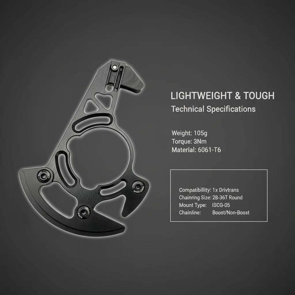 MTB ISCG05 Chain Guide Bash Guard Aluminum 28-34T Enduro Downhill Bike 12 Speed Chain Protector CNC Cycling Parts