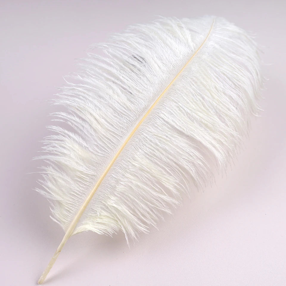 10Pcs 30-35cm Ostrich Feathers for Crafts Wedding Decoration 12-14" Handicraft Accessories Table Centerpieces Carnival Plumas