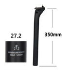 ELITAONE MTB Carbon Seat Post Offset 20mm 25.4 27.2 30.9 31.6mm Mountain/Road Bike Seatpost 350-450mm Light 150g