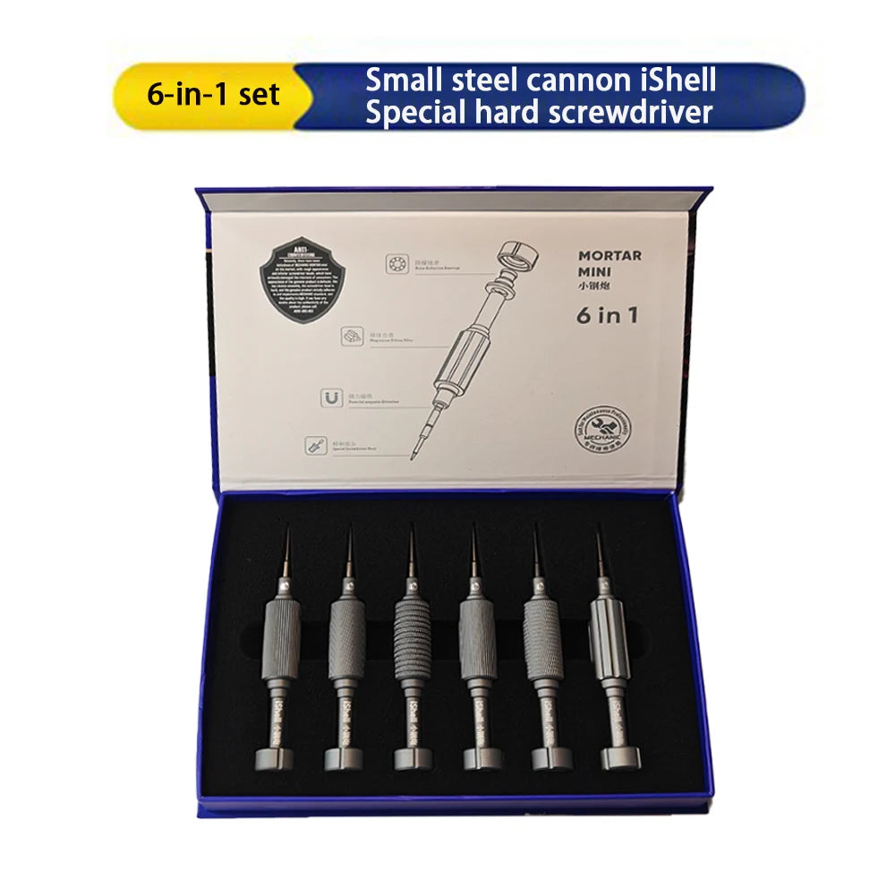 MECHANIC 6 in 1 iShell Precision Screwdriver Set for iPhone Samsung OPPO VIVO etc Mobile phone repair tools