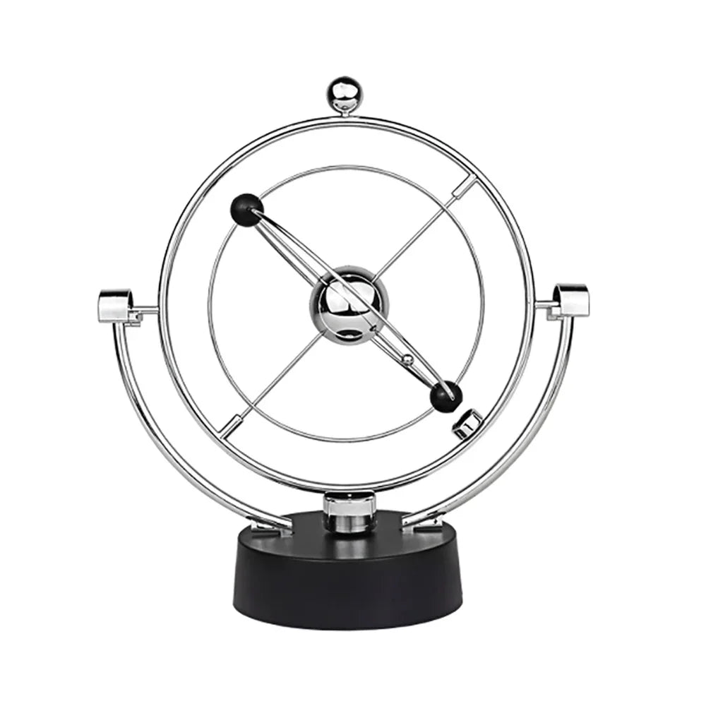 Rotating balance pendulum ball physics simulation desk toy, electronic perpetual motion decor
