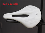 Kocevlo-Carbon Fiber Road Bicycle Seat Cushion, Mountain Bike Seat Bag, Ultra-light, Comfortable, Waterproof, Leather Surface