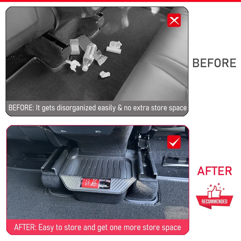 For Tesla Model Y Juniper Accessories Rear Seat Center Console Organizer Backseat Storage Box Bins for Tesla Model Y 2025 2026