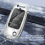 Auto TPU Zinc Alloy Key Case Bag For VW Volkswagen GOLF 5 MK5 Car Key Chain Car Metal Key Shell Interior Decoration Accessories