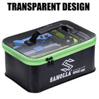 EVA Thicken Fishing Box Bag Waterproof Fishing Gear Boxes Live Fish Bucket Fishing Main Sub Line Float Storage Case Handbag