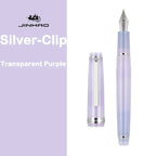 JINHAO 82 Fountain Pen Spin Silver Clip EF F M Nib Business Office School Supplies Ink Pens Korean Stationery Pens for Writing