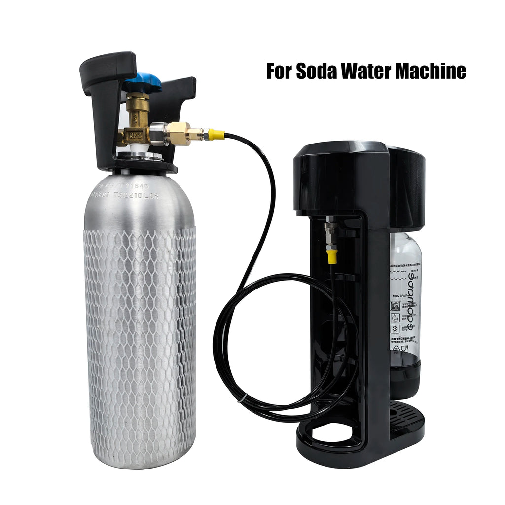 Soda Water Machine External Carbon Dioxide Cylinder TR21 Fill Adapter Kit Soda Maker CO2 Filling Station with Hose