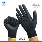 10-30 pairs of nitrile safety coated work gloves, PU gloves and palm coated mechanical work gloves, obtained CE EN388