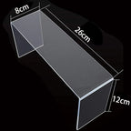 Clear acrylic U-shape display riser stand set, jewelry cupcake shoe figure shelf (1pc/3pcs/5pcs)