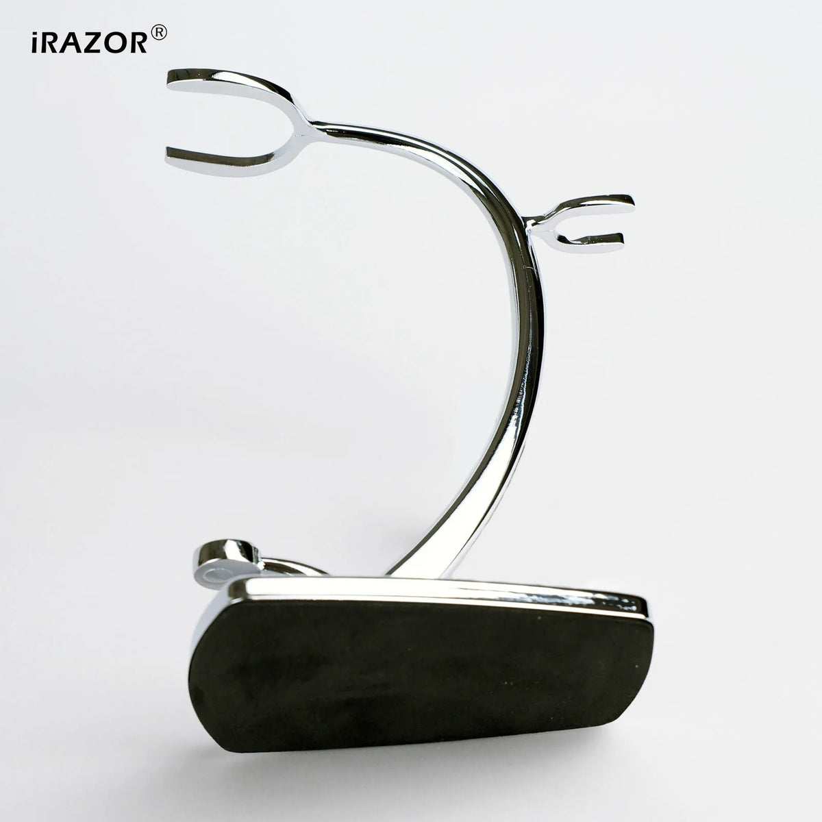 iRAZOR Shaving Bowl and Stand Set with Magnetic Base - 304 Steel Bowl & Chrome Plated Alloy Stand,Fit Most Razors and Brushes