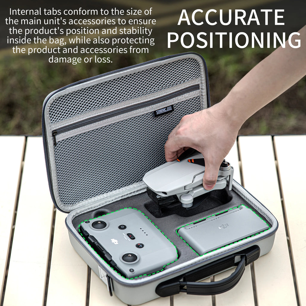 Portable Carrying Bag for DJI Mini 4K/MINI 2/MINI 2 SE Drone Leather PU Case with Shoulder Strap Handle